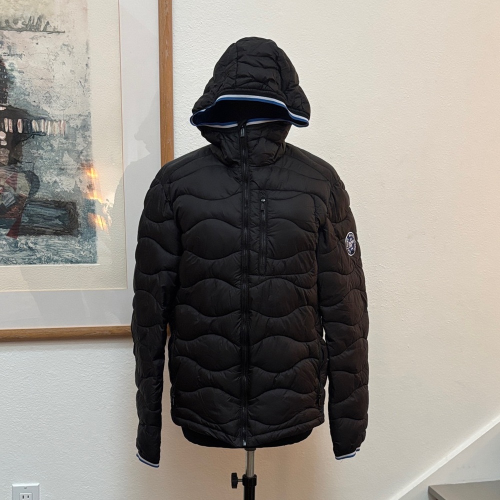 Men's Black Superdry Hooded Jacket